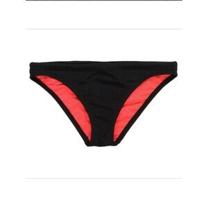 NWT TYR Black Swim Brief Orange Lining Pink Drawstring Training Bikini Bottom -M